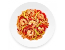 Удон WOK с креветками