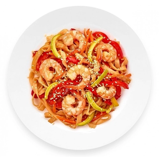 Удон WOK с креветками